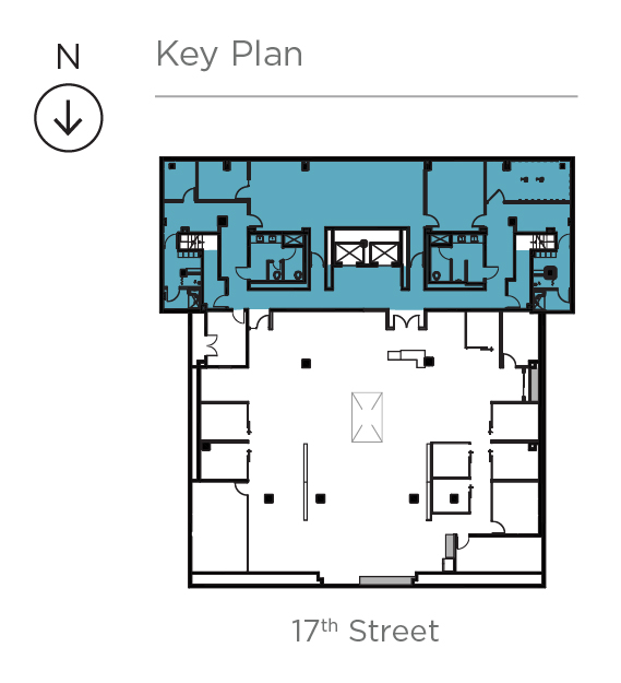 Key plan for Suite 100
